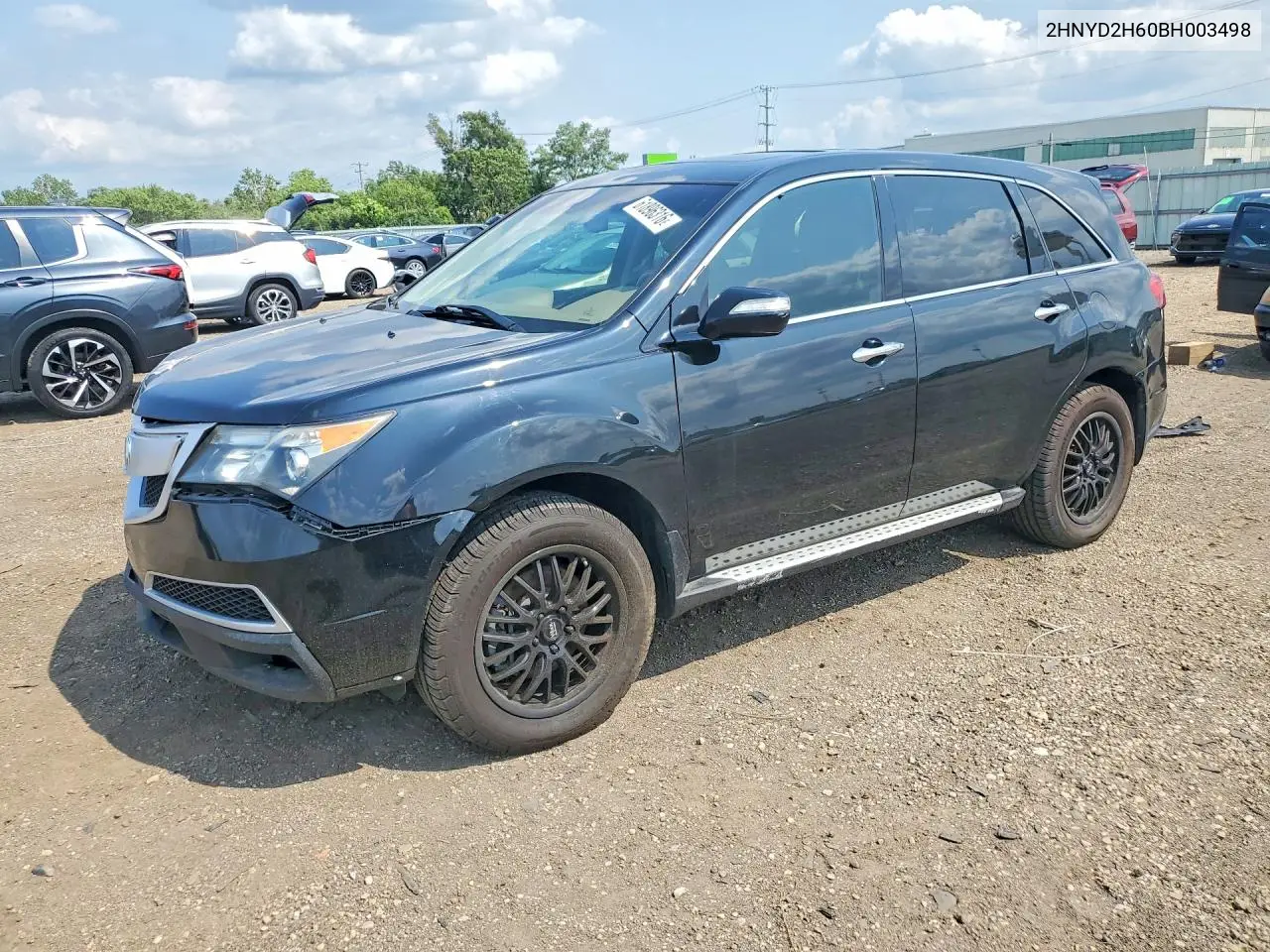2011 Acura Mdx Technology VIN: 2HNYD2H60BH003498 Lot: 61896316