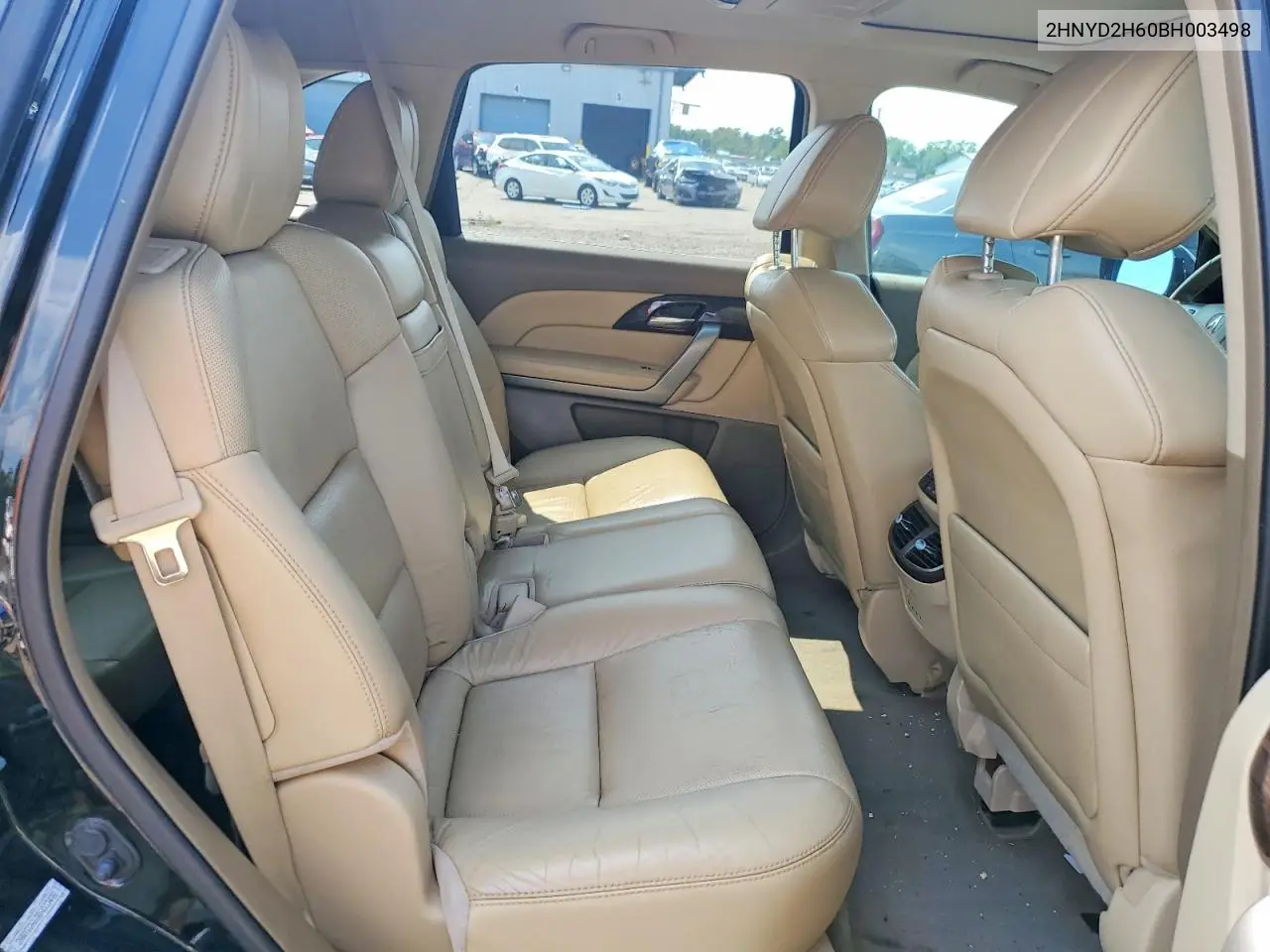 2011 Acura Mdx Technology VIN: 2HNYD2H60BH003498 Lot: 61896316