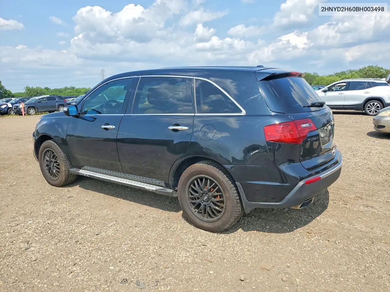 2011 Acura Mdx Technology VIN: 2HNYD2H60BH003498 Lot: 61896316