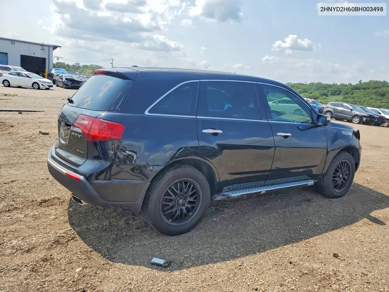 2011 Acura Mdx Technology VIN: 2HNYD2H60BH003498 Lot: 61896316
