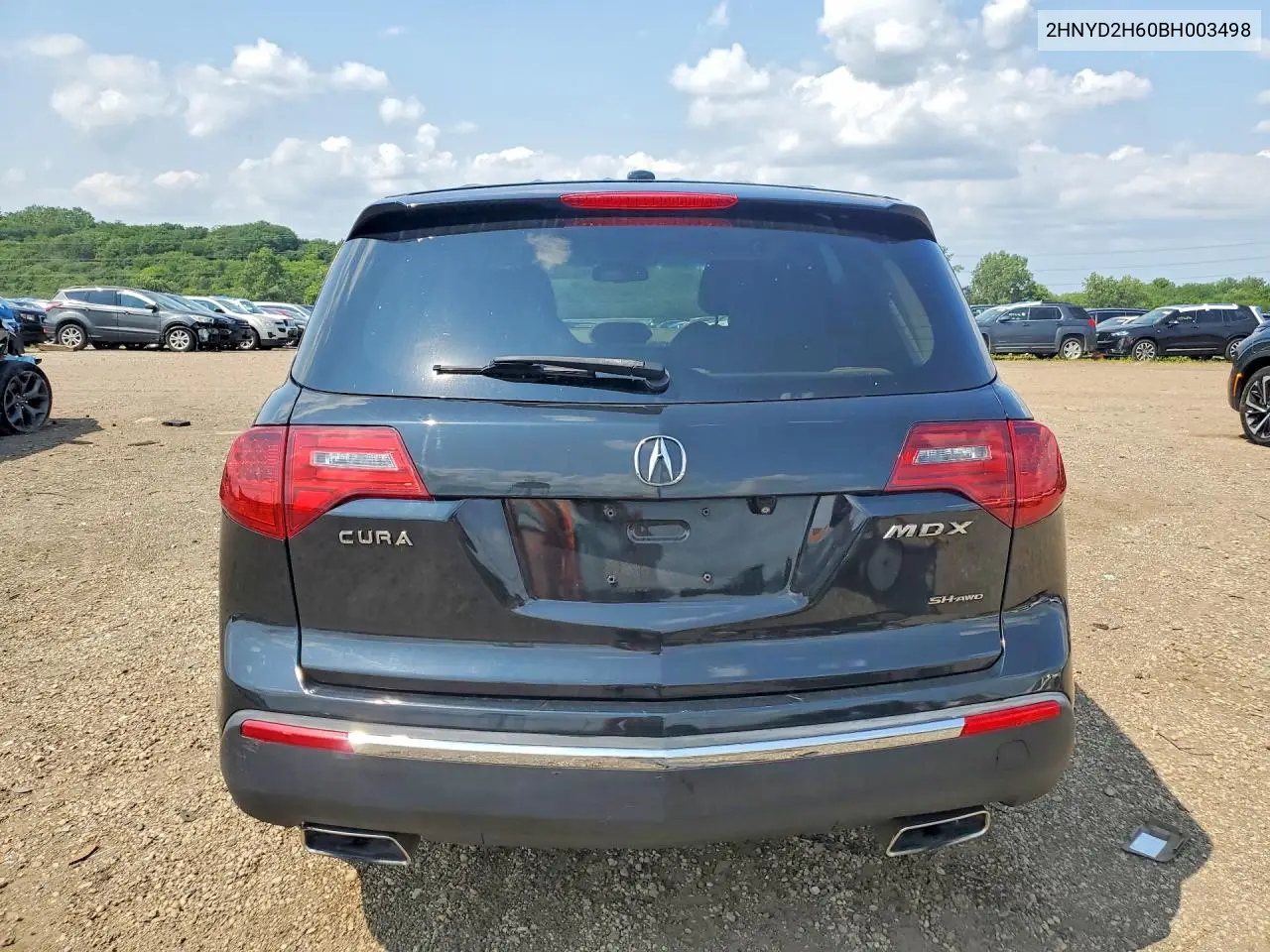 2011 Acura Mdx Technology VIN: 2HNYD2H60BH003498 Lot: 61896316