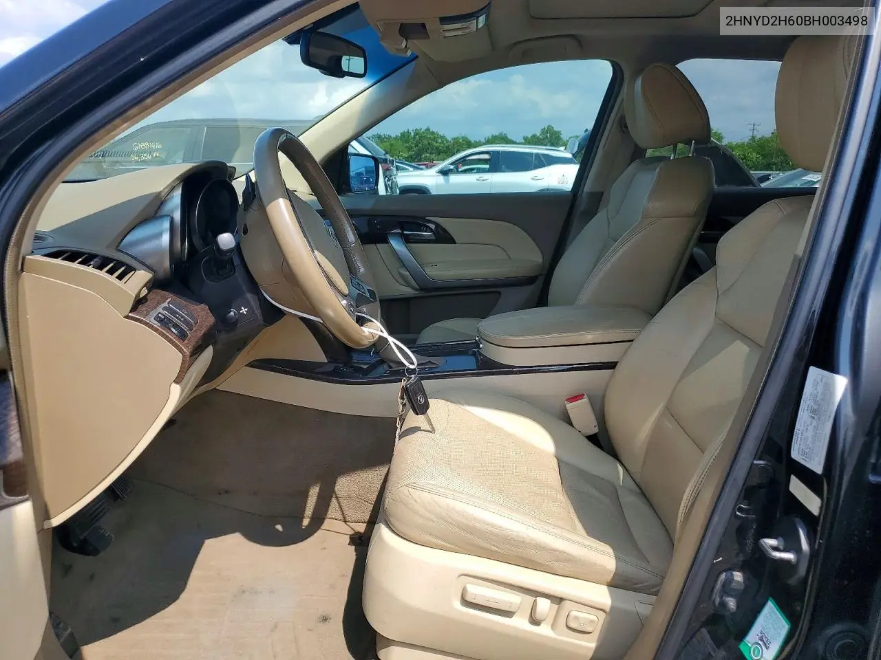 2011 Acura Mdx Technology VIN: 2HNYD2H60BH003498 Lot: 61896316