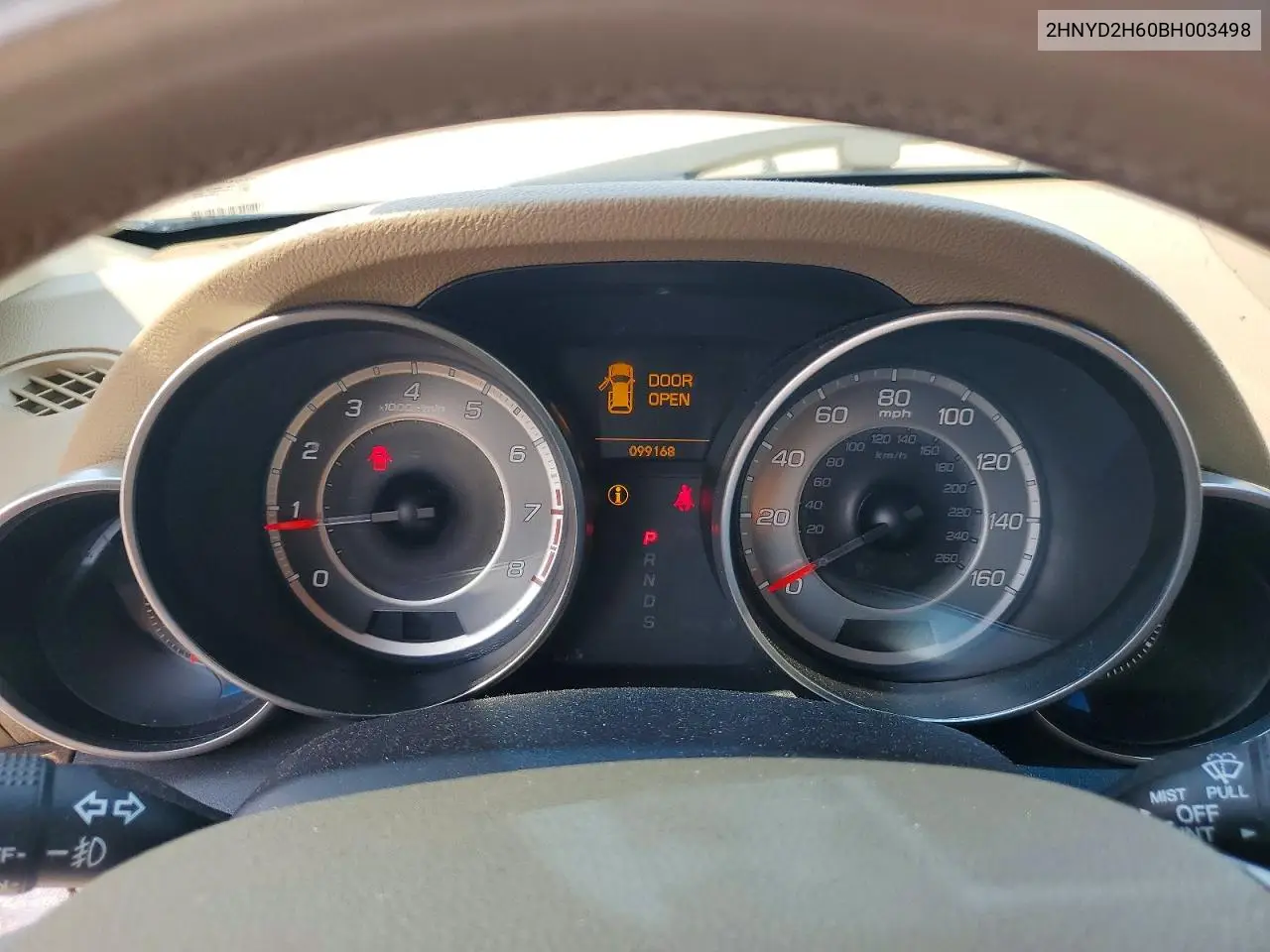 2011 Acura Mdx Technology VIN: 2HNYD2H60BH003498 Lot: 61896316