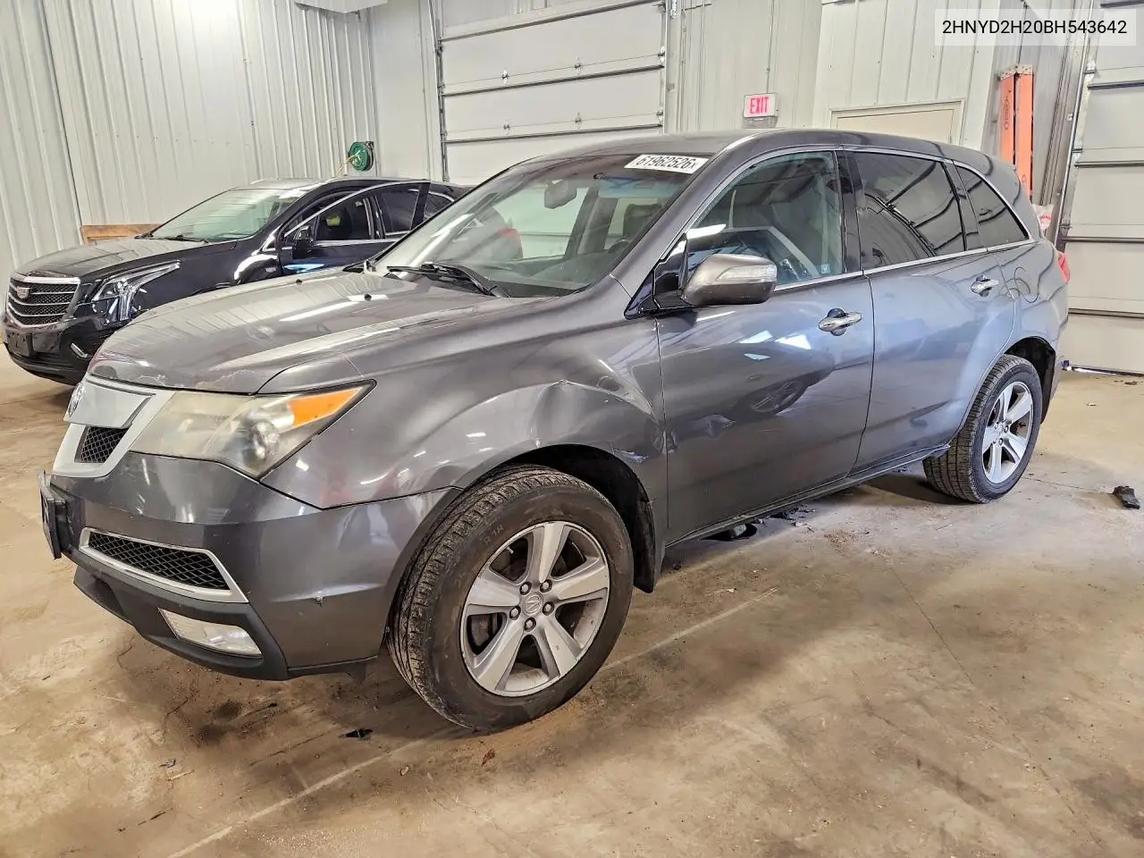 2011 Acura Mdx VIN: 2HNYD2H20BH543642 Lot: 61962526