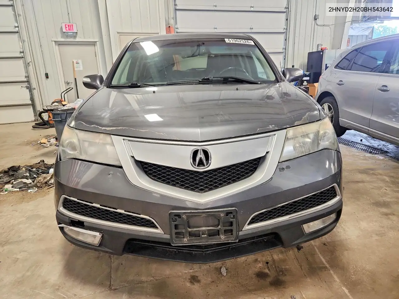 2011 Acura Mdx VIN: 2HNYD2H20BH543642 Lot: 61962526