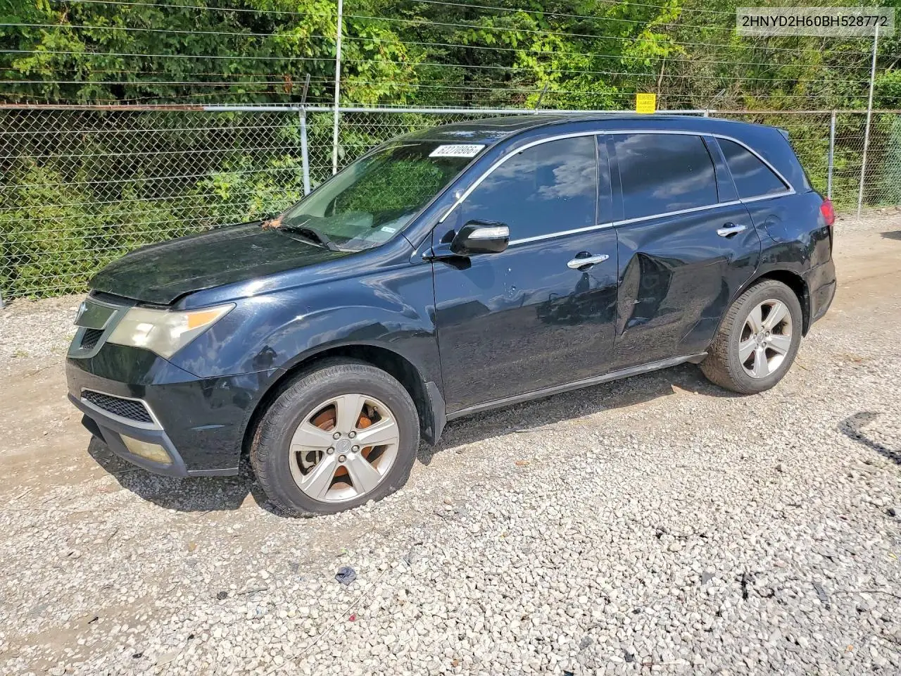2011 Acura Mdx Technology VIN: 2HNYD2H60BH528772 Lot: 62270966