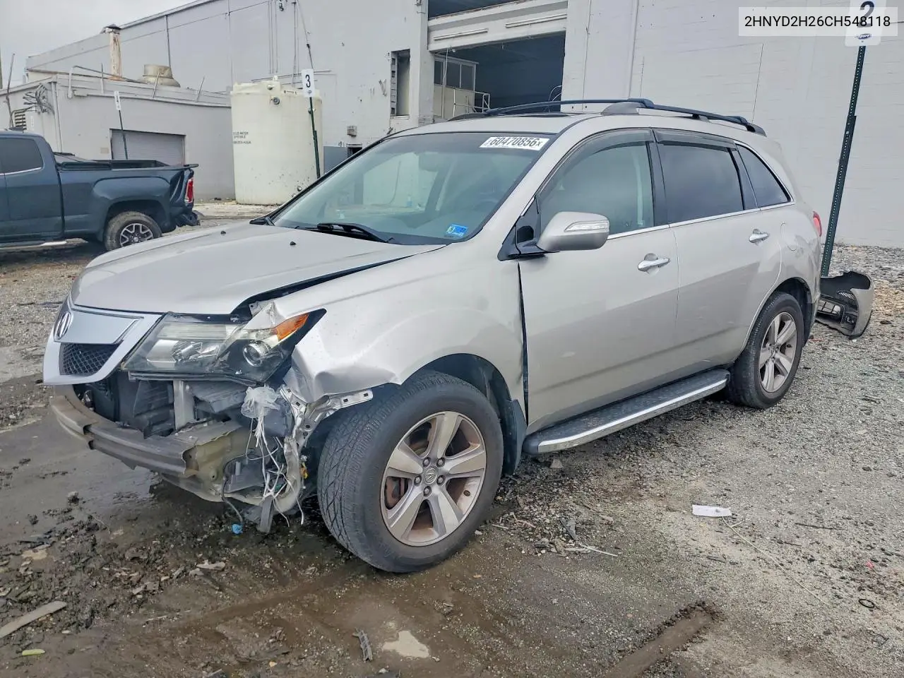 2012 Acura Mdx VIN: 2HNYD2H26CH548118 Lot: 60470856