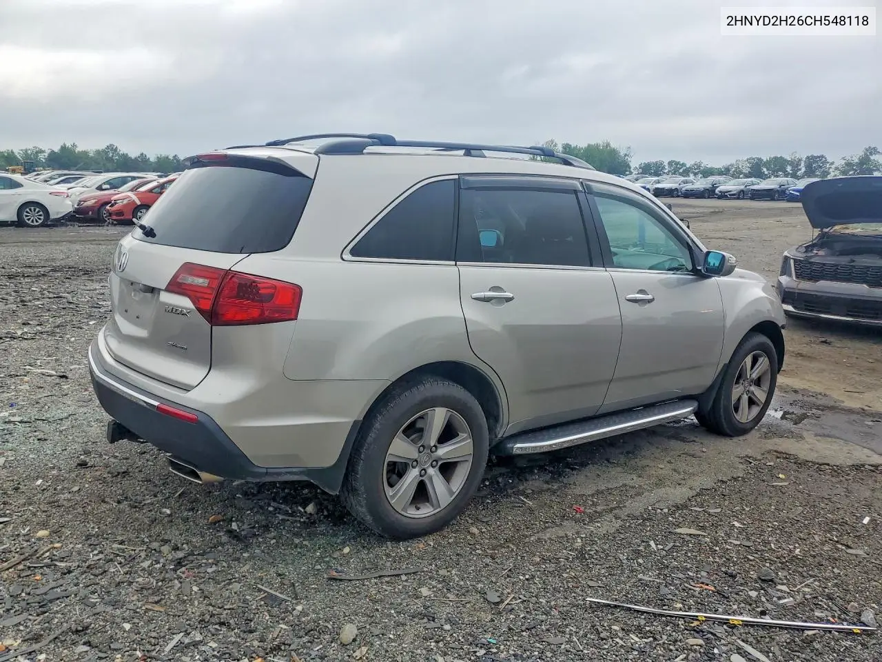 2012 Acura Mdx VIN: 2HNYD2H26CH548118 Lot: 60470856
