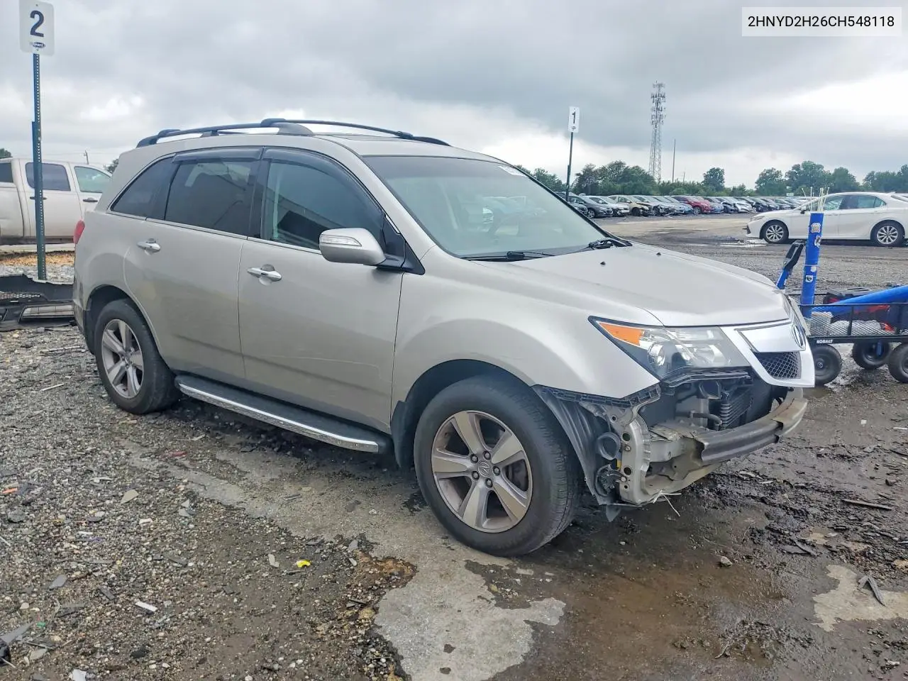 2012 Acura Mdx VIN: 2HNYD2H26CH548118 Lot: 60470856