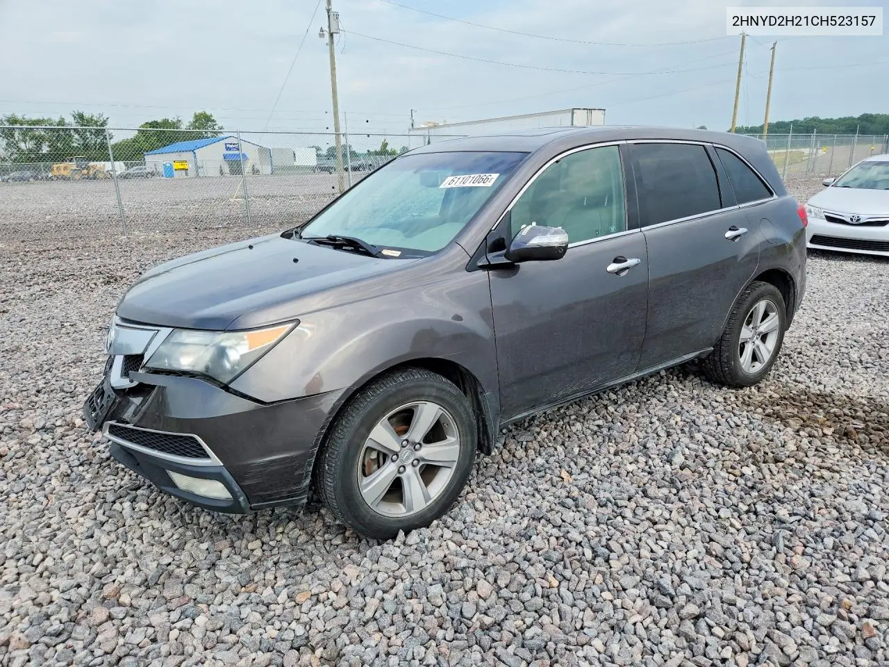 2012 Acura Mdx VIN: 2HNYD2H21CH523157 Lot: 61101066