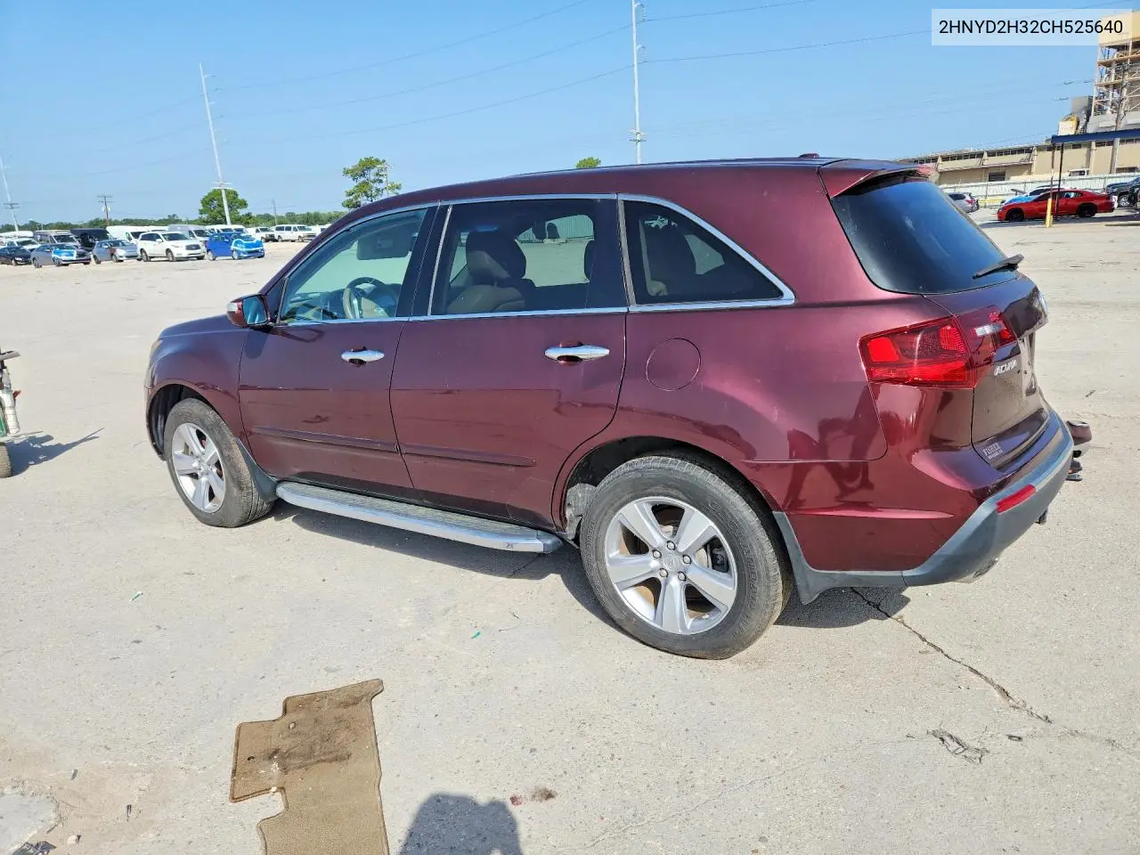 2012 Acura Mdx Technology VIN: 2HNYD2H32CH525640 Lot: 61334466