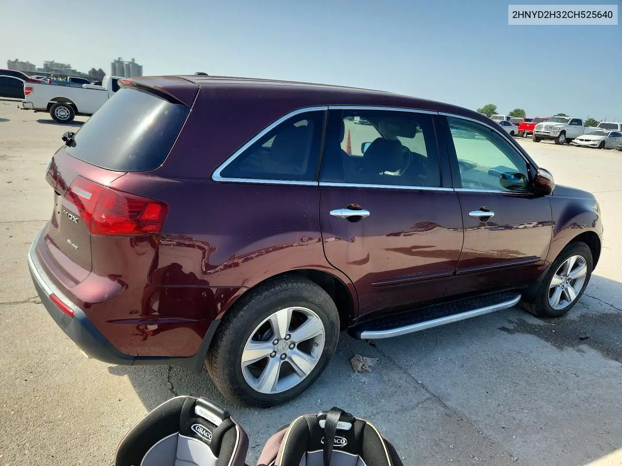 2012 Acura Mdx Technology VIN: 2HNYD2H32CH525640 Lot: 61334466