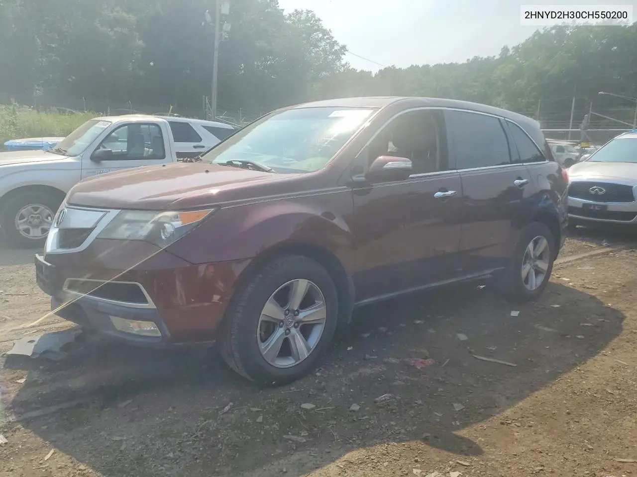 2012 Acura Mdx Technology VIN: 2HNYD2H30CH550200 Lot: 61340756