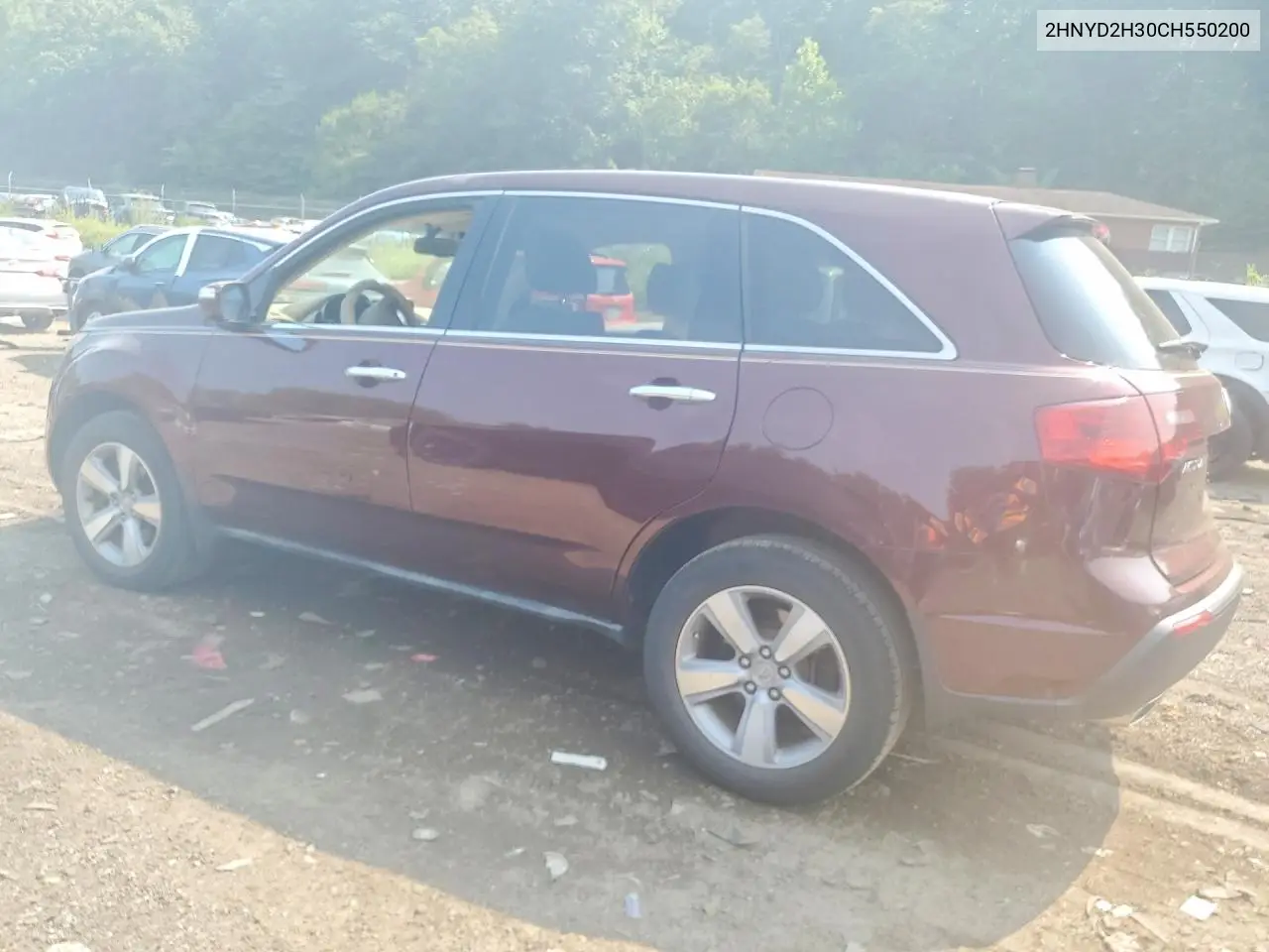 2012 Acura Mdx Technology VIN: 2HNYD2H30CH550200 Lot: 61340756