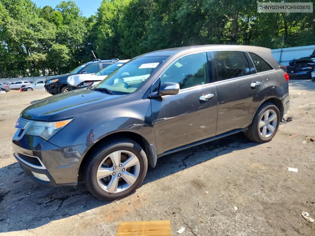 2012 Acura Mdx Technology VIN: 2HNYD2H47CH503870 Lot: 61425766