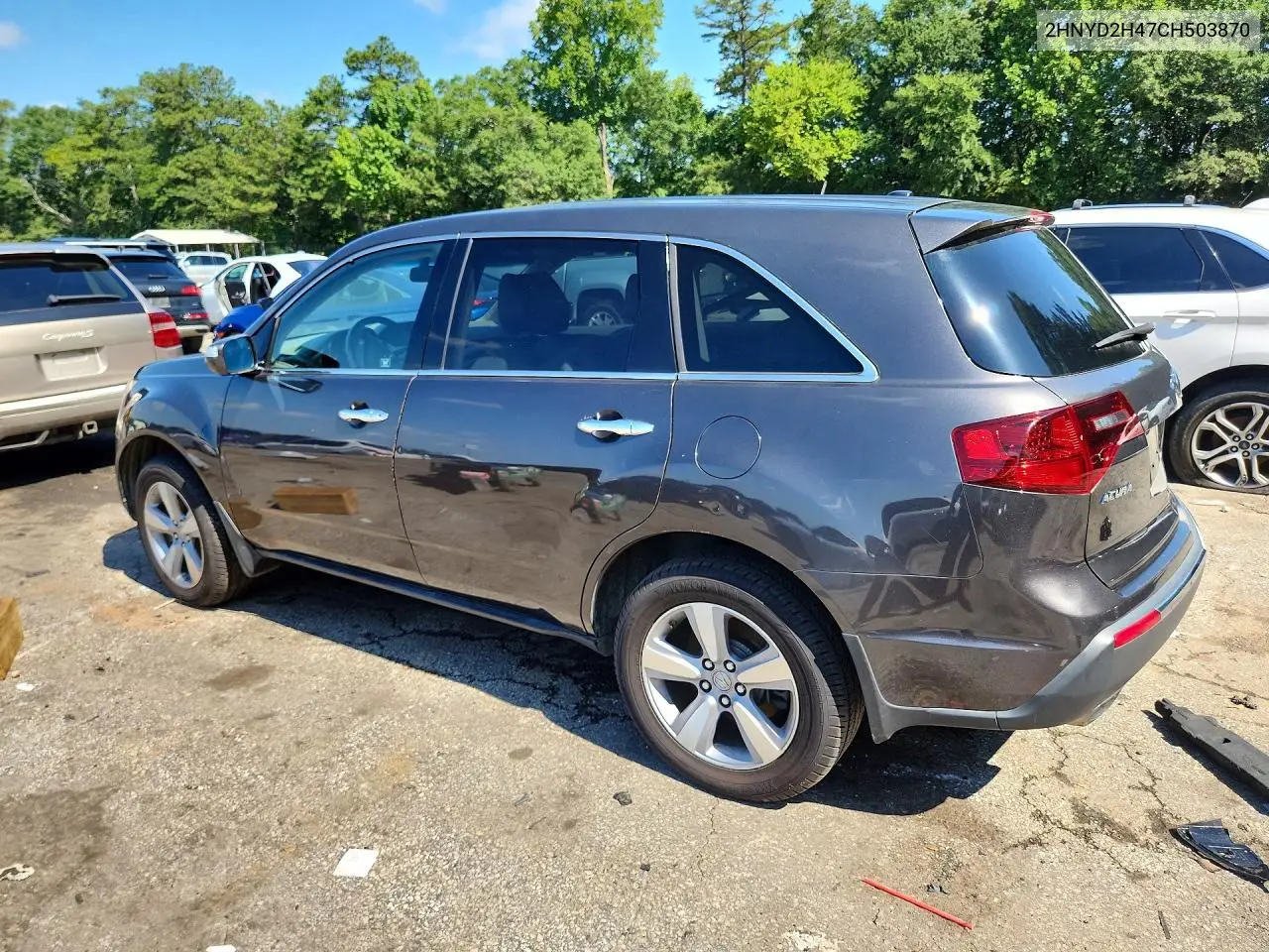 2012 Acura Mdx Technology VIN: 2HNYD2H47CH503870 Lot: 61425766