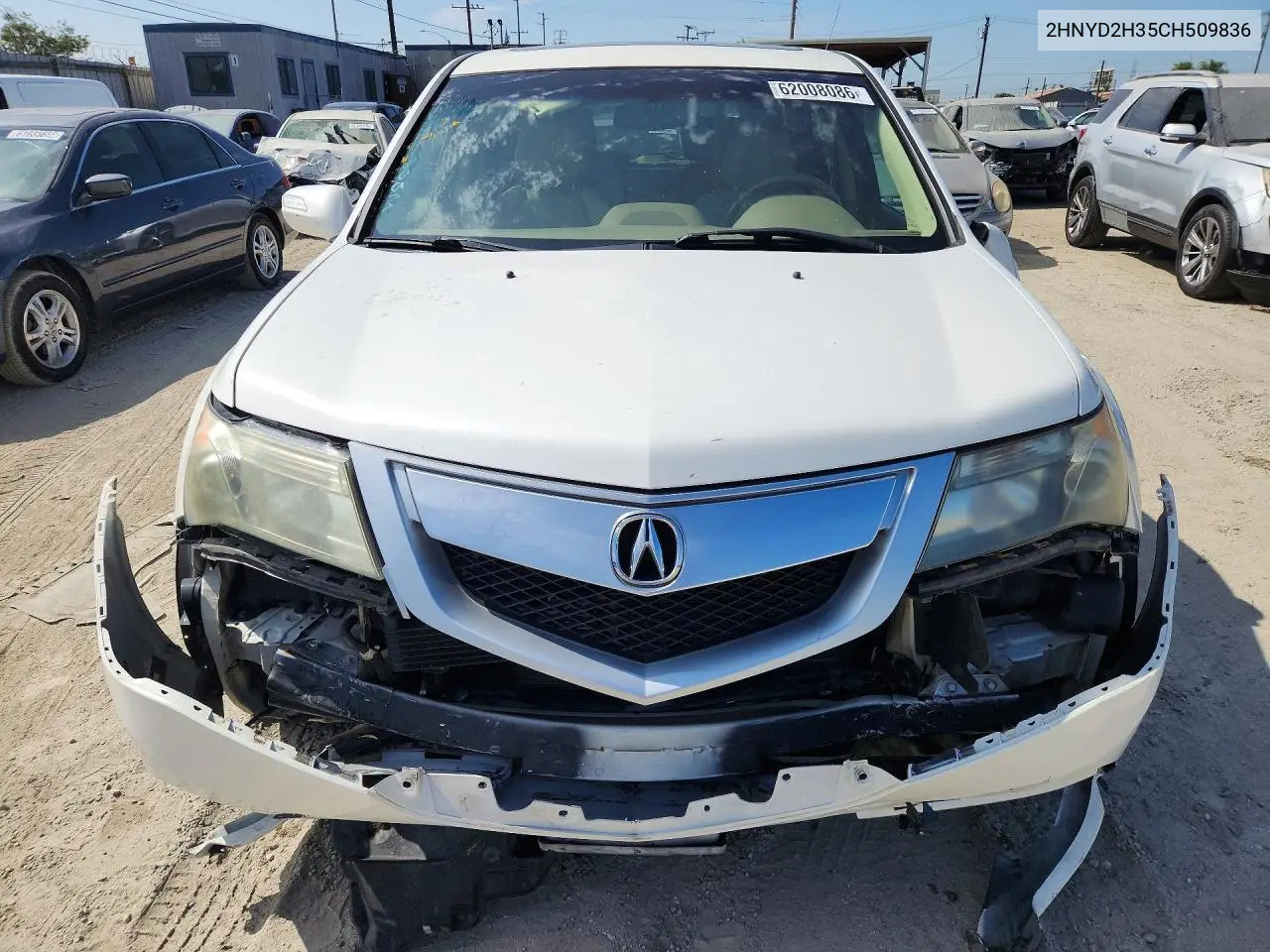 2012 Acura Mdx Pmc Edition VIN: 2HNYD2H35CH509836 Lot: 62008086
