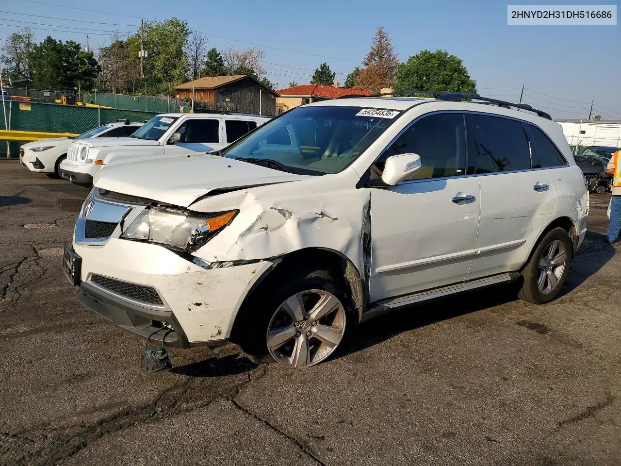 2013 Acura Mdx Technology VIN: 2HNYD2H31DH516686 Lot: 59354836