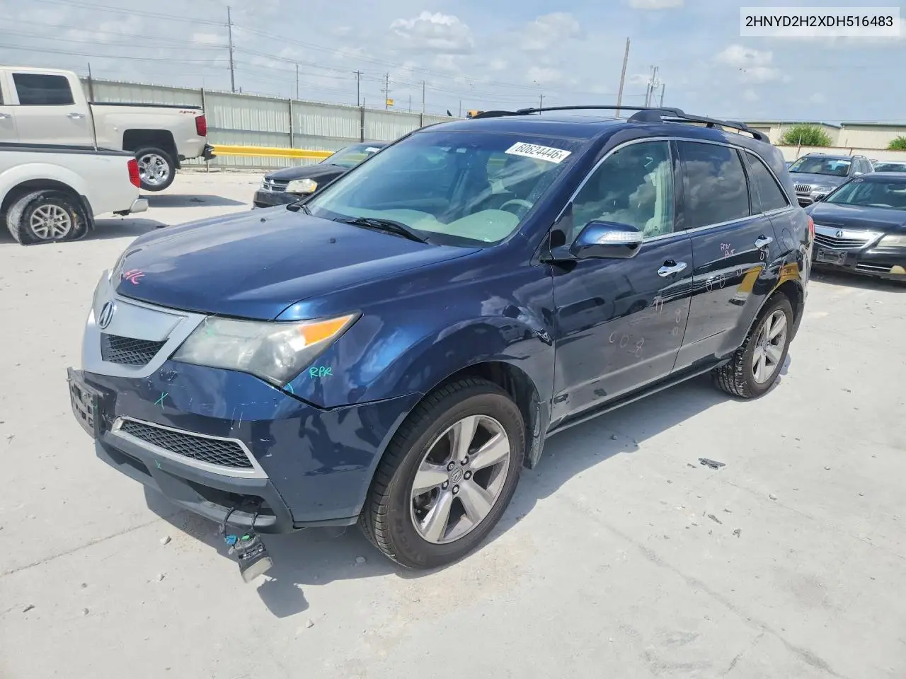 2013 Acura Mdx VIN: 2HNYD2H2XDH516483 Lot: 60624446