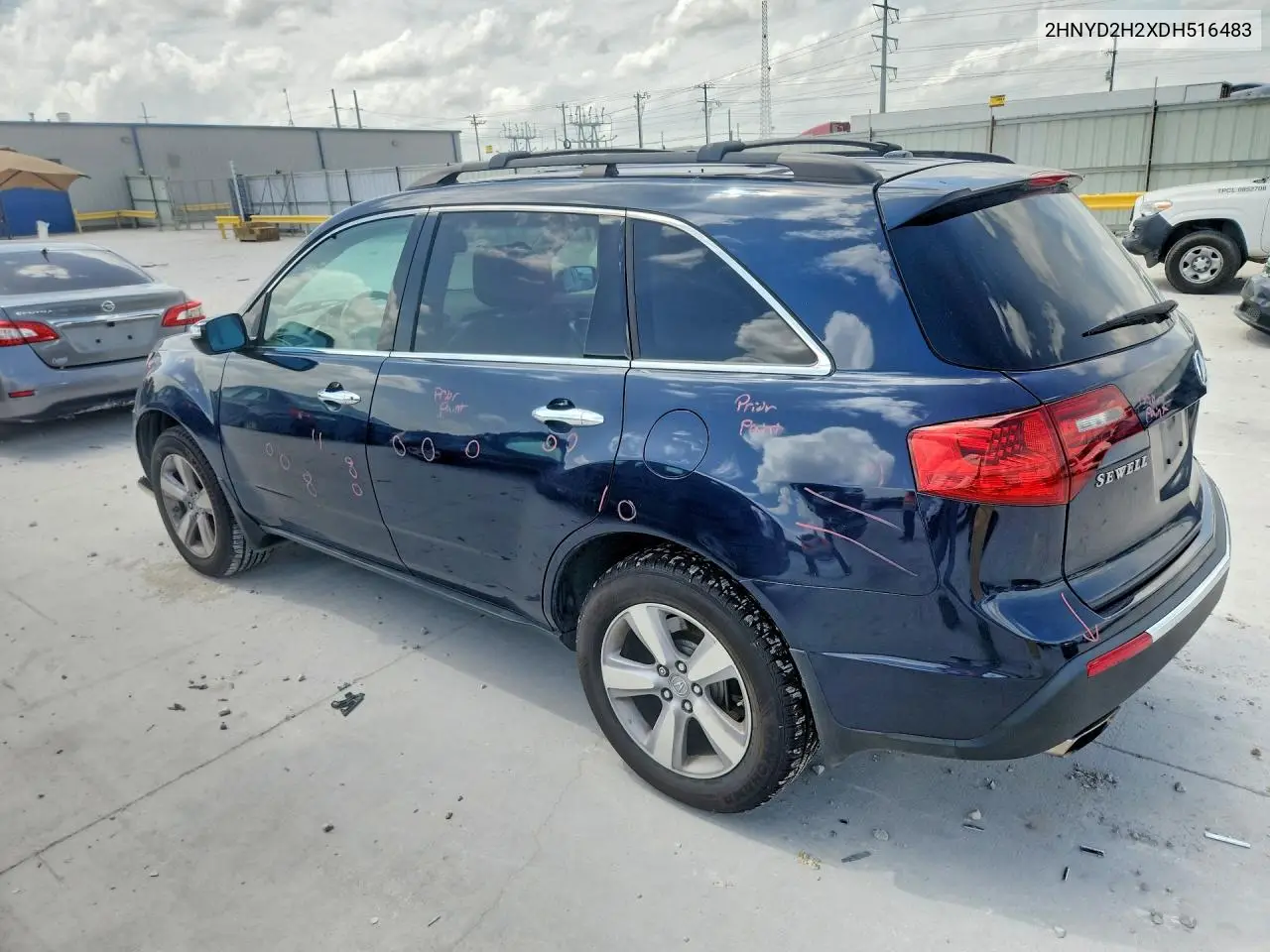 2013 Acura Mdx VIN: 2HNYD2H2XDH516483 Lot: 60624446