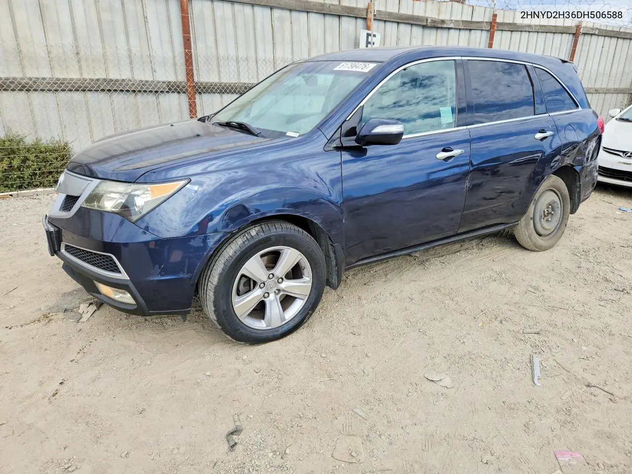 2013 Acura Mdx Technology VIN: 2HNYD2H36DH506588 Lot: 61796476