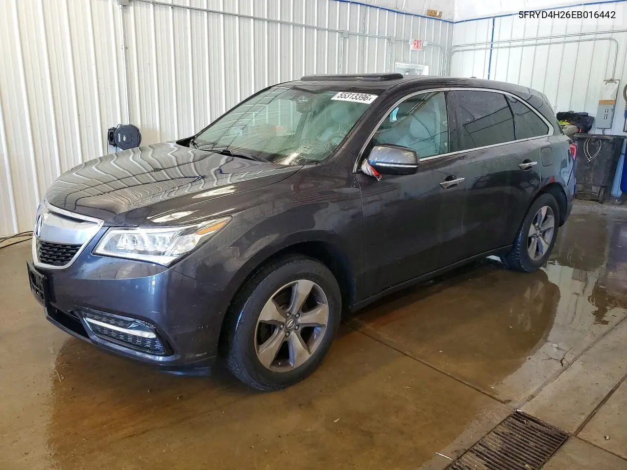 2014 Acura Mdx VIN: 5FRYD4H26EB016442 Lot: 55313396