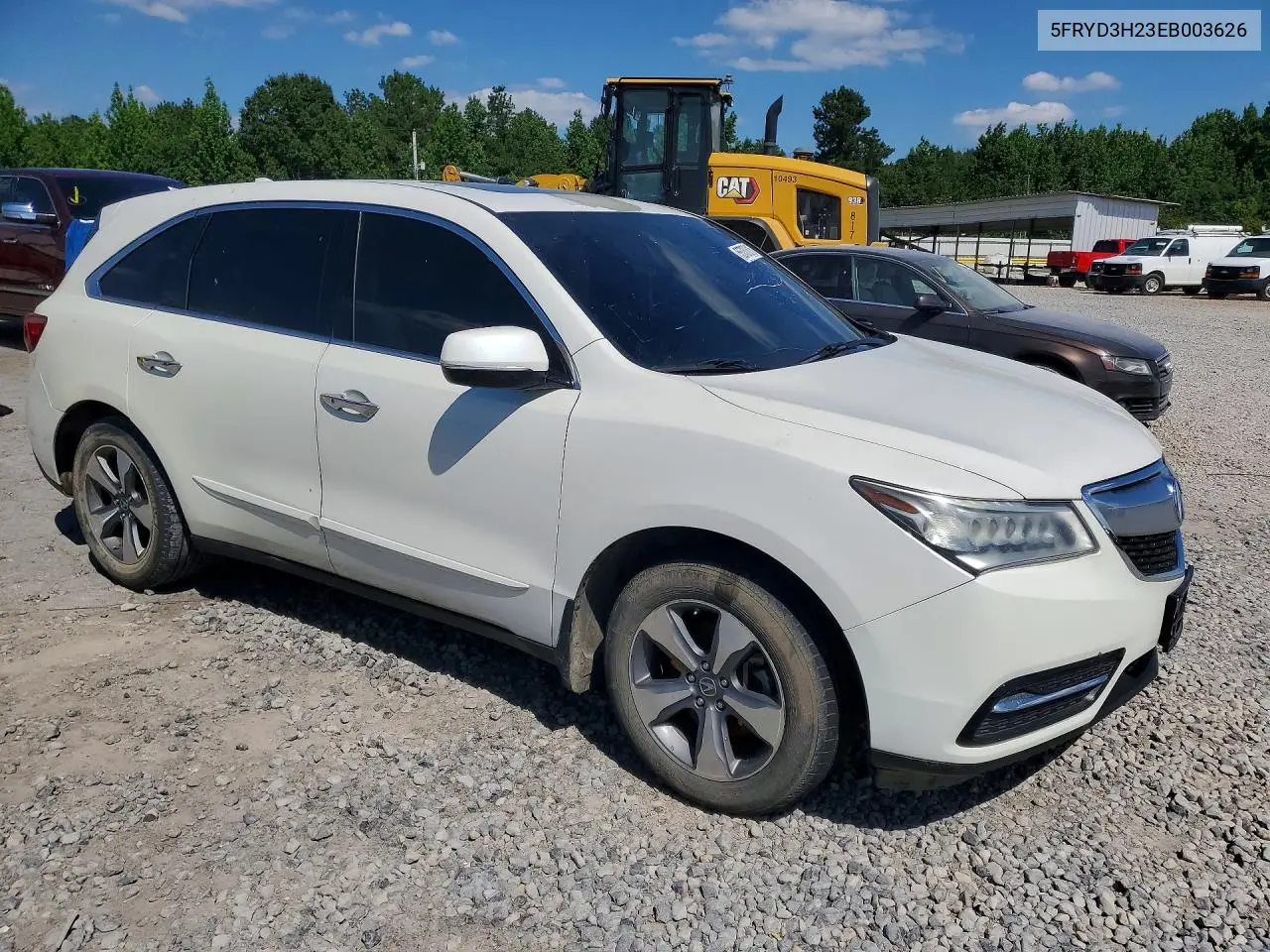 2014 Acura Mdx VIN: 5FRYD3H23EB003626 Lot: 55737616