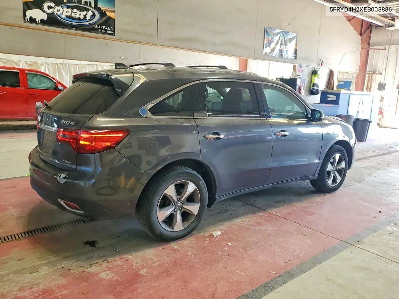 2014 Acura Mdx VIN: 5FRYD4H2XEB003886 Lot: 57489956