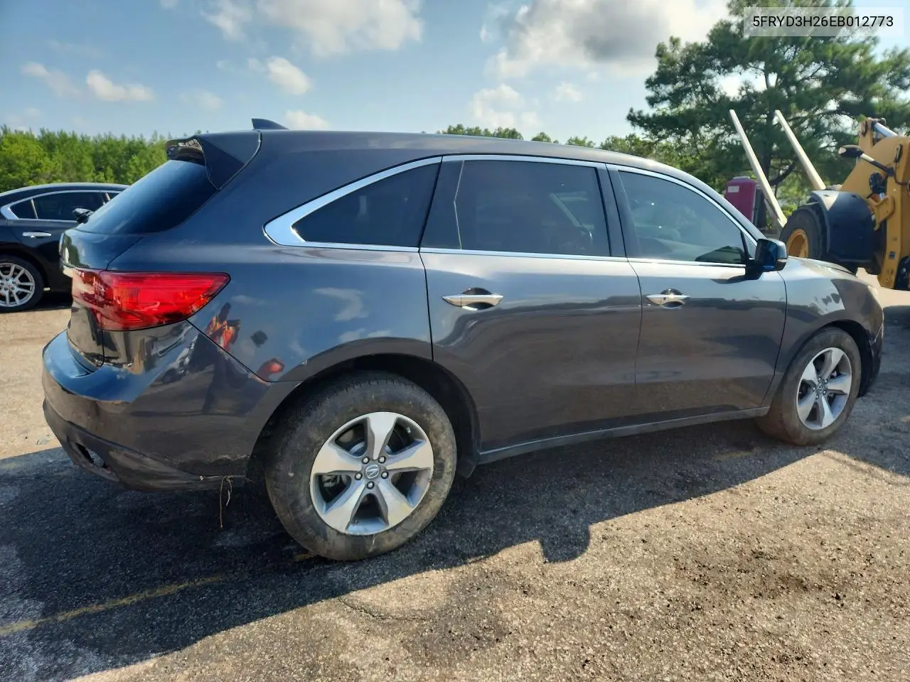 2014 Acura Mdx VIN: 5FRYD3H26EB012773 Lot: 58646956