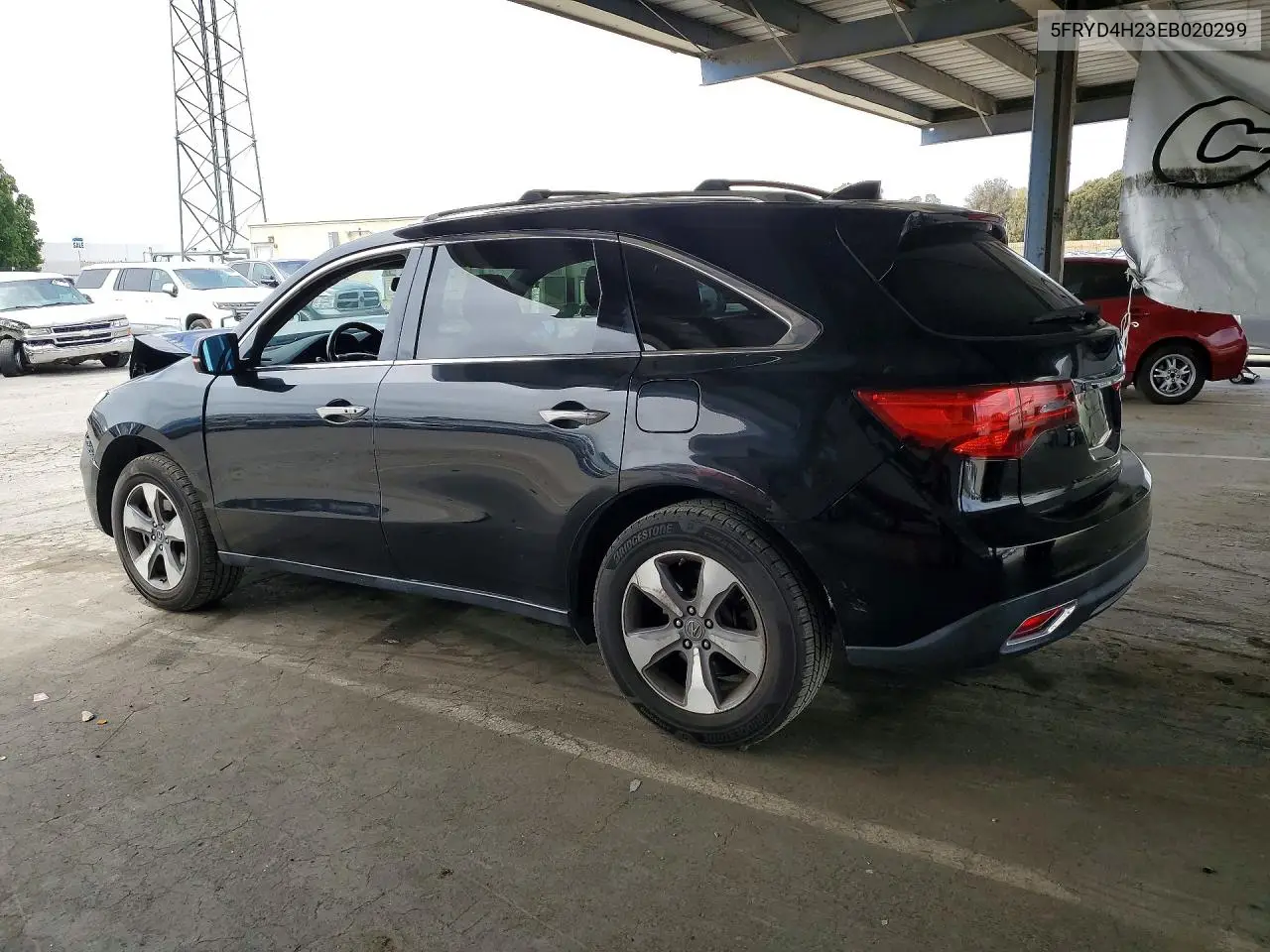2014 Acura Mdx VIN: 5FRYD4H23EB020299 Lot: 60244736