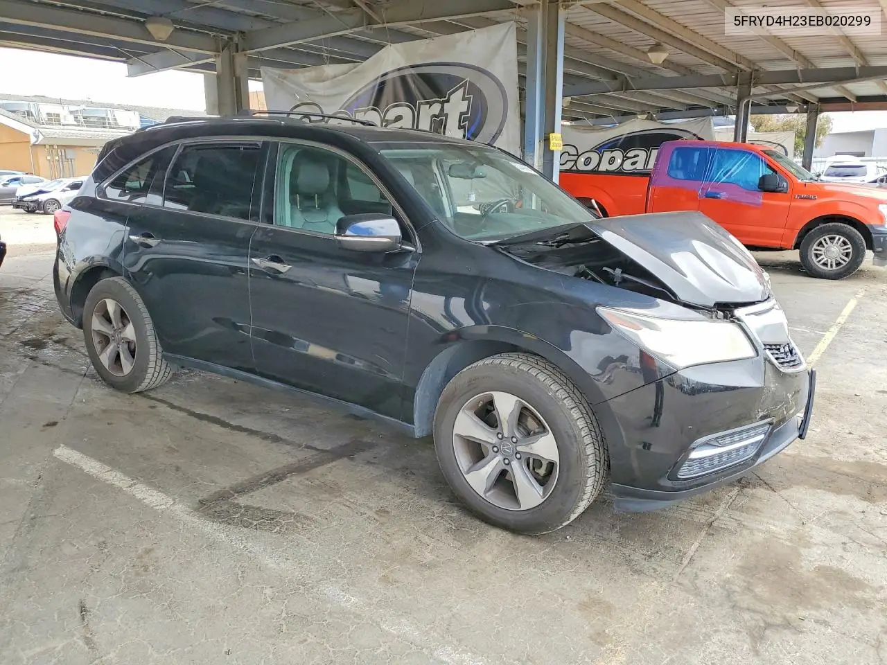 2014 Acura Mdx VIN: 5FRYD4H23EB020299 Lot: 60244736