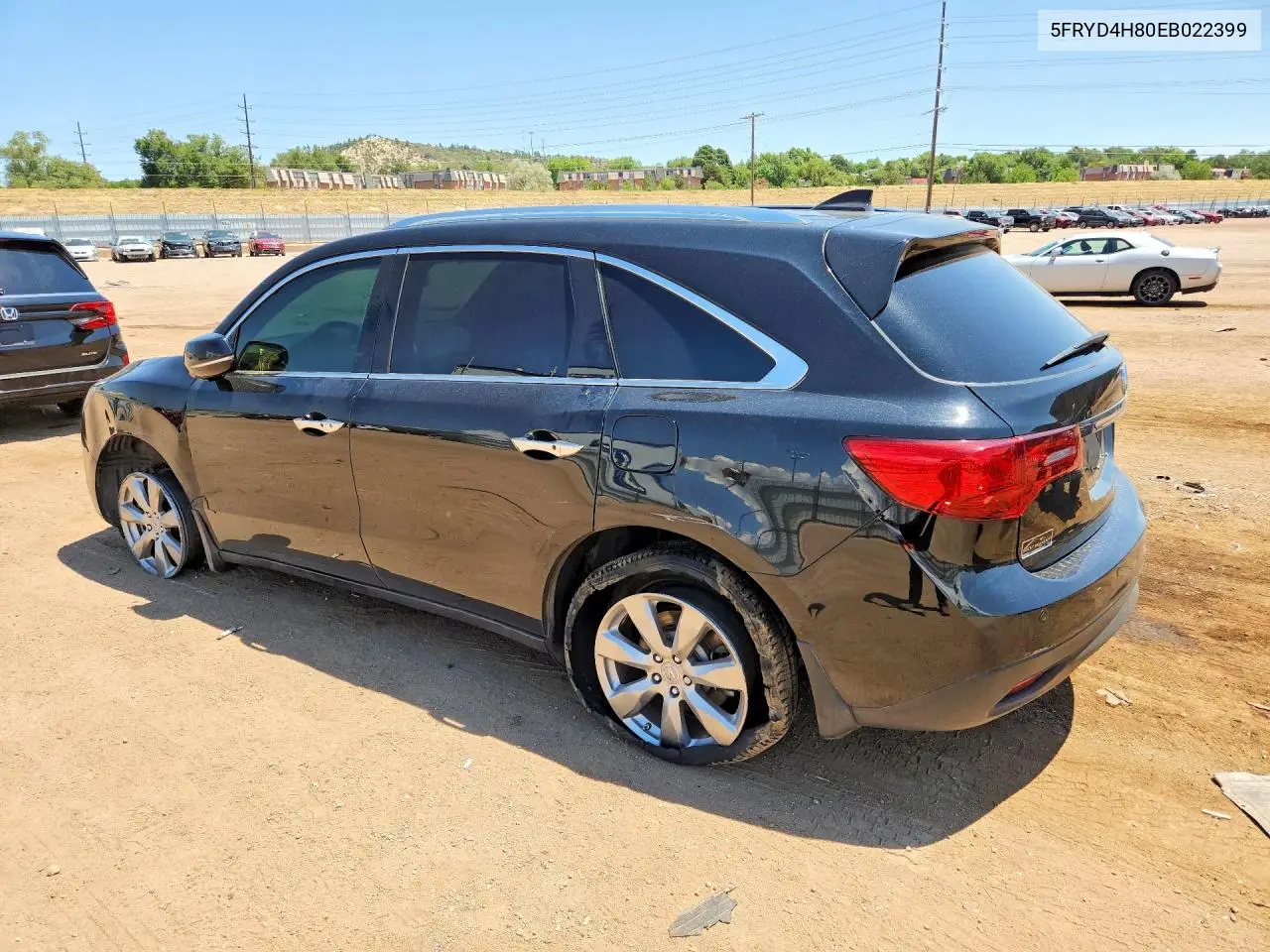 2014 Acura Mdx Advance VIN: 5FRYD4H80EB022399 Lot: 60527226