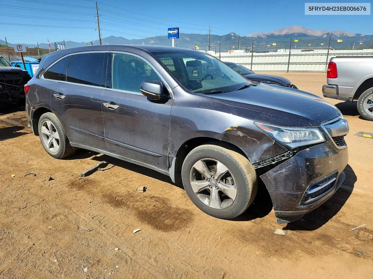 2014 Acura Mdx VIN: 5FRYD4H23EB006676 Lot: 60591296