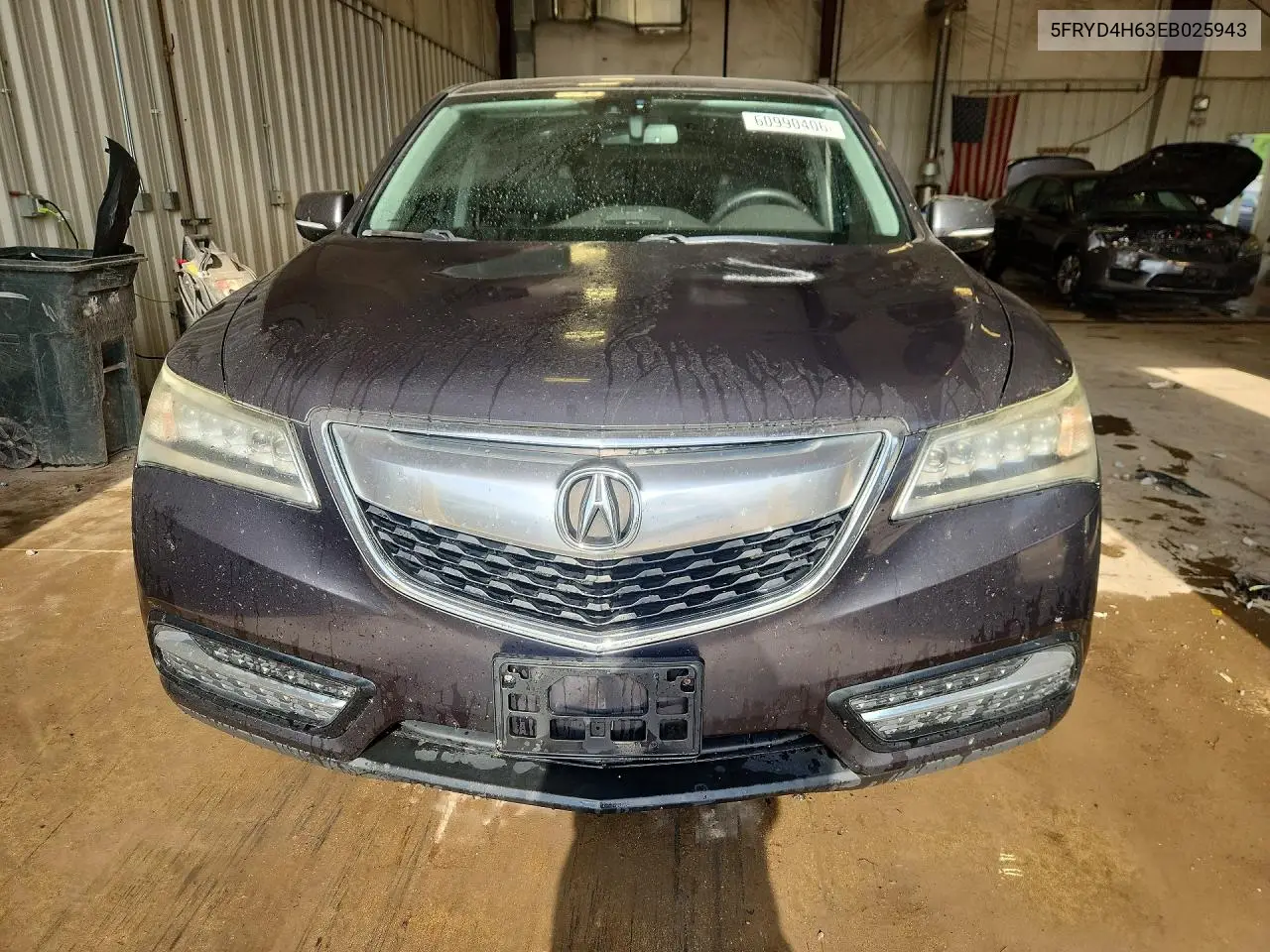 2014 Acura Mdx Technology VIN: 5FRYD4H63EB025943 Lot: 60990406