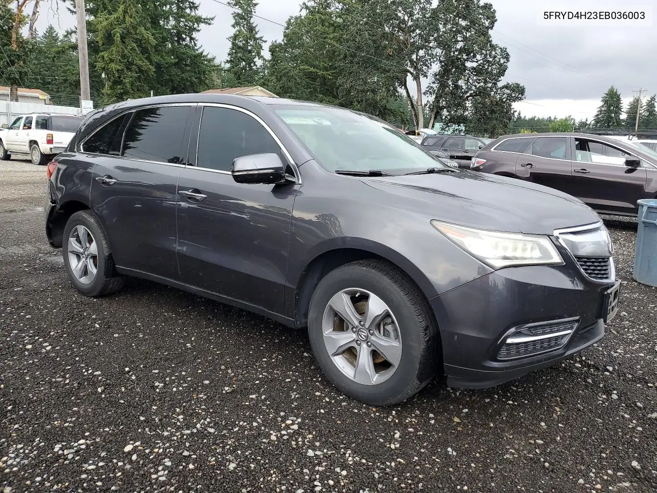 2014 Acura Mdx VIN: 5FRYD4H23EB036003 Lot: 61607286
