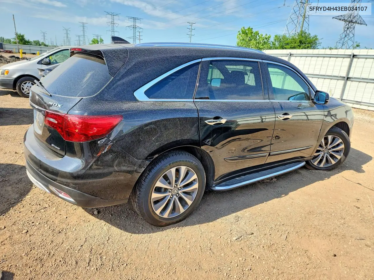 2014 Acura Mdx Technology VIN: 5FRYD4H43EB034107 Lot: 61616036