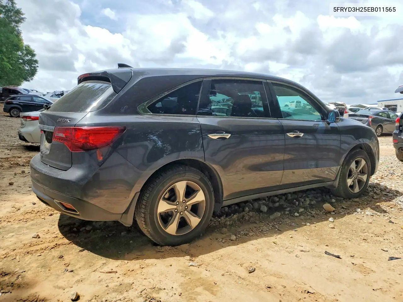 2014 Acura Mdx VIN: 5FRYD3H25EB011565 Lot: 62017576