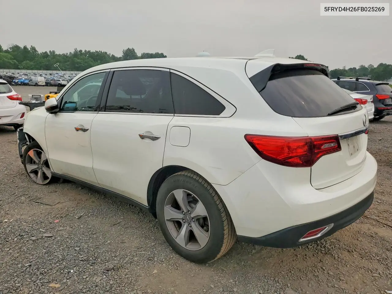 2015 Acura Mdx VIN: 5FRYD4H26FB025269 Lot: 59032746