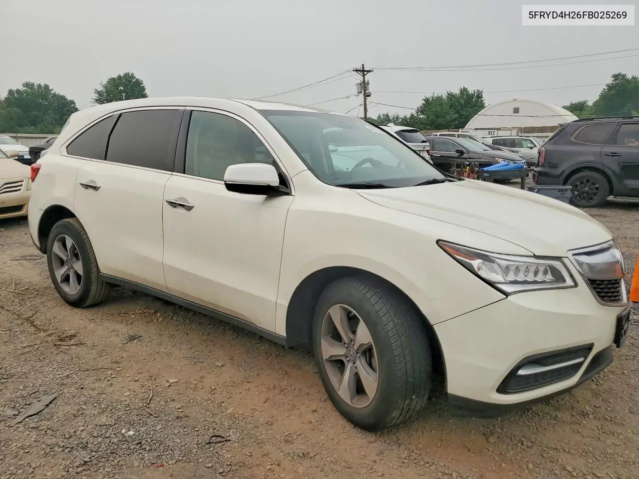 2015 Acura Mdx VIN: 5FRYD4H26FB025269 Lot: 59032746