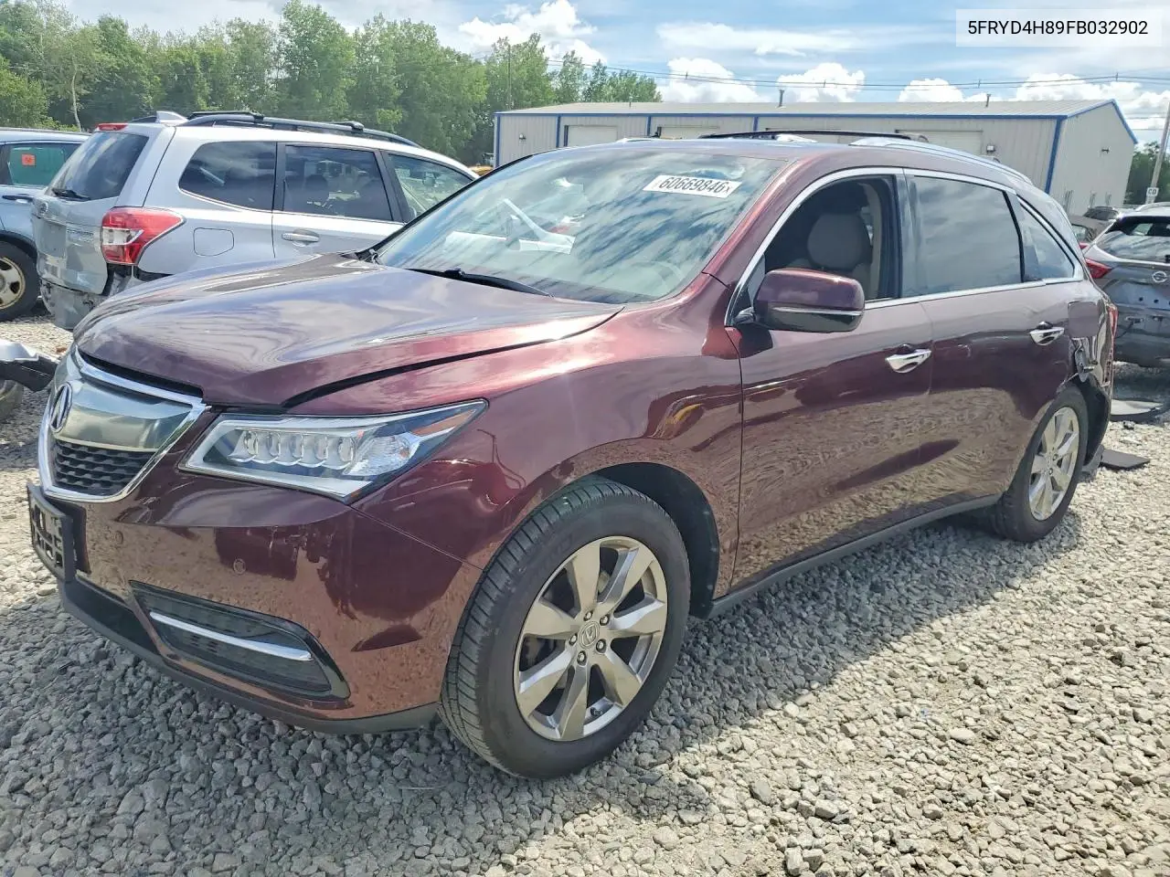 5FRYD4H89FB032902 2015 Acura Mdx Advance