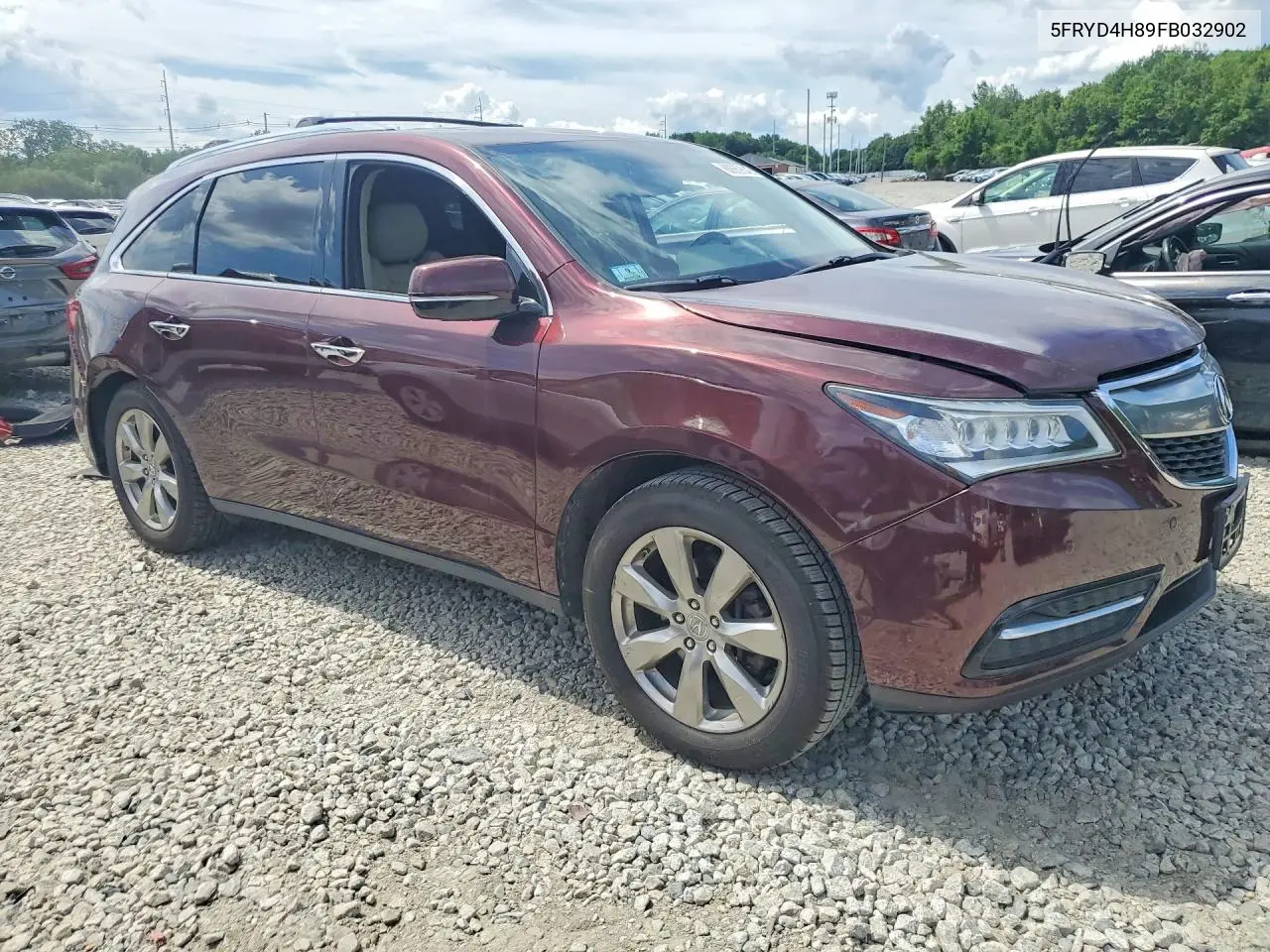 5FRYD4H89FB032902 2015 Acura Mdx Advance