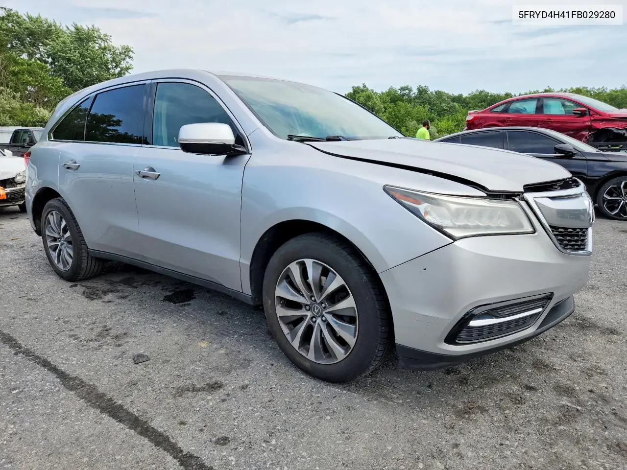 2015 Acura Mdx Technology VIN: 5FRYD4H41FB029280 Lot: 61381006