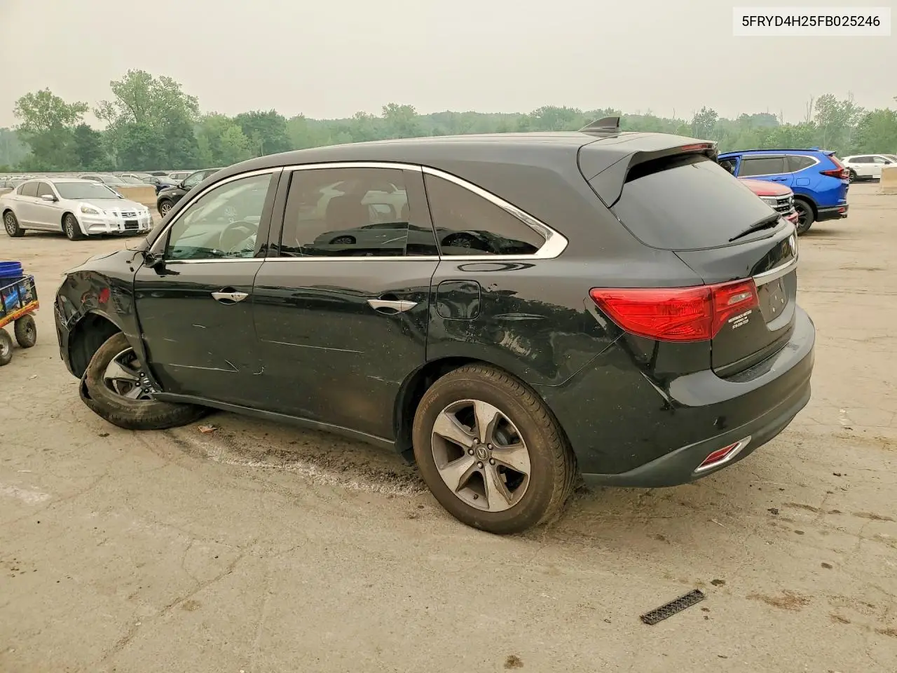 2015 Acura Mdx VIN: 5FRYD4H25FB025246 Lot: 61400526