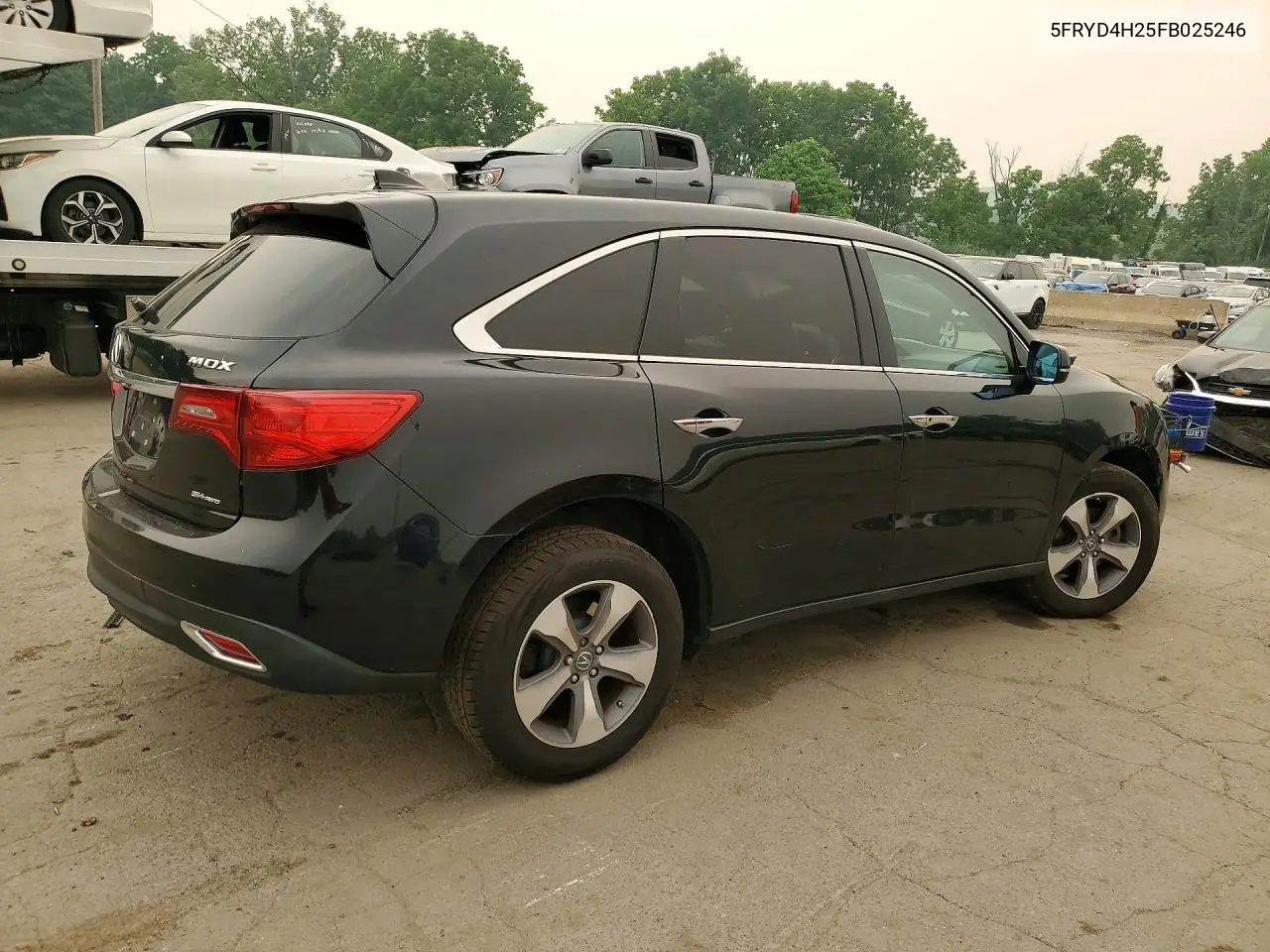 2015 Acura Mdx VIN: 5FRYD4H25FB025246 Lot: 61400526