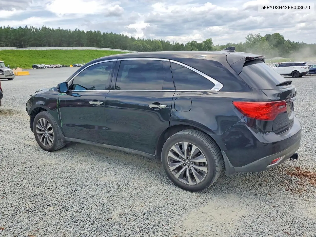 2015 Acura Mdx Technology VIN: 5FRYD3H42FB003670 Lot: 61541166