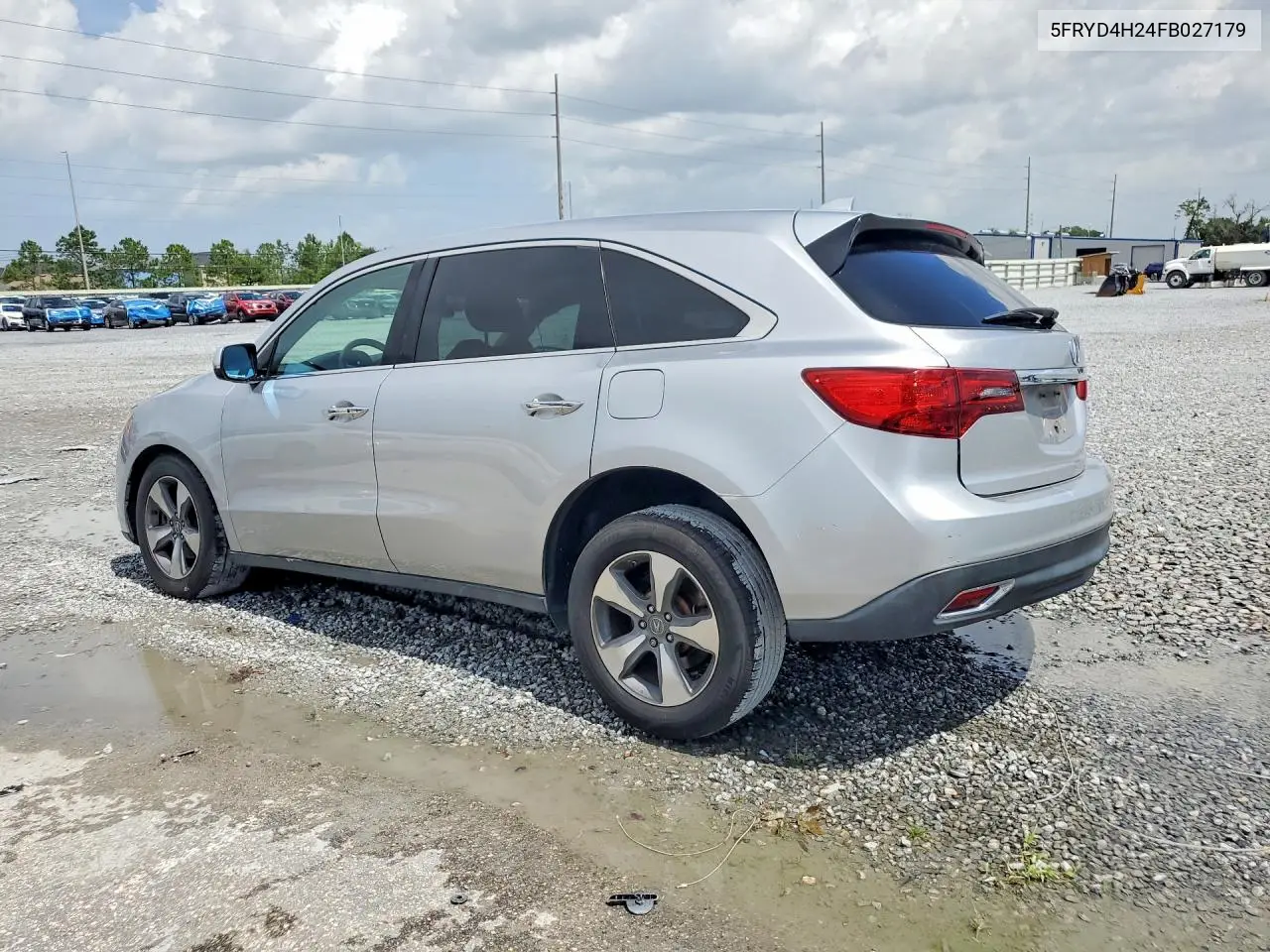 2015 Acura Mdx VIN: 5FRYD4H24FB027179 Lot: 61793296