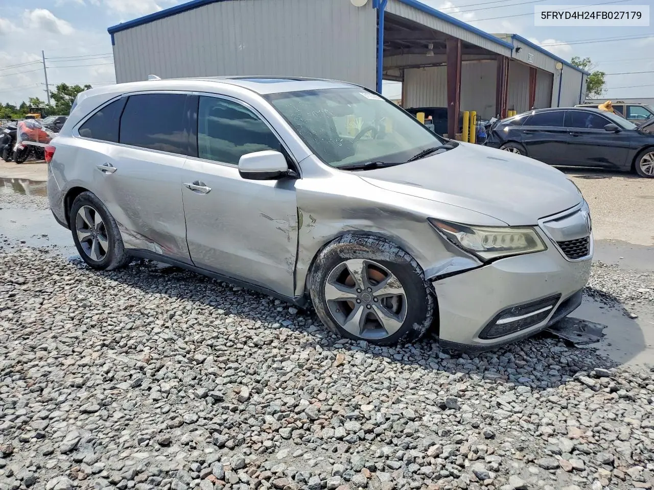 2015 Acura Mdx VIN: 5FRYD4H24FB027179 Lot: 61793296