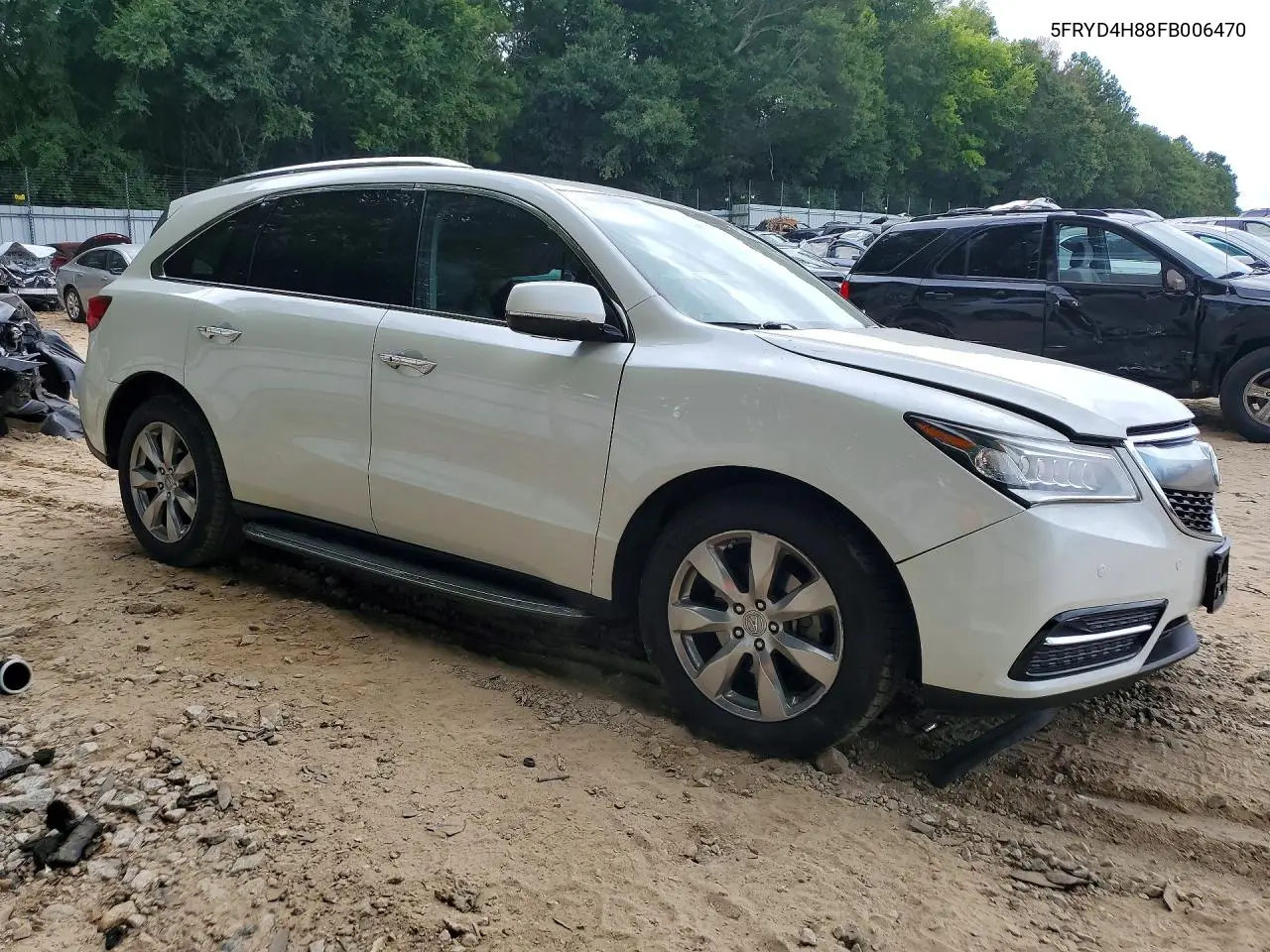 2015 Acura Mdx Advance VIN: 5FRYD4H88FB006470 Lot: 62202766