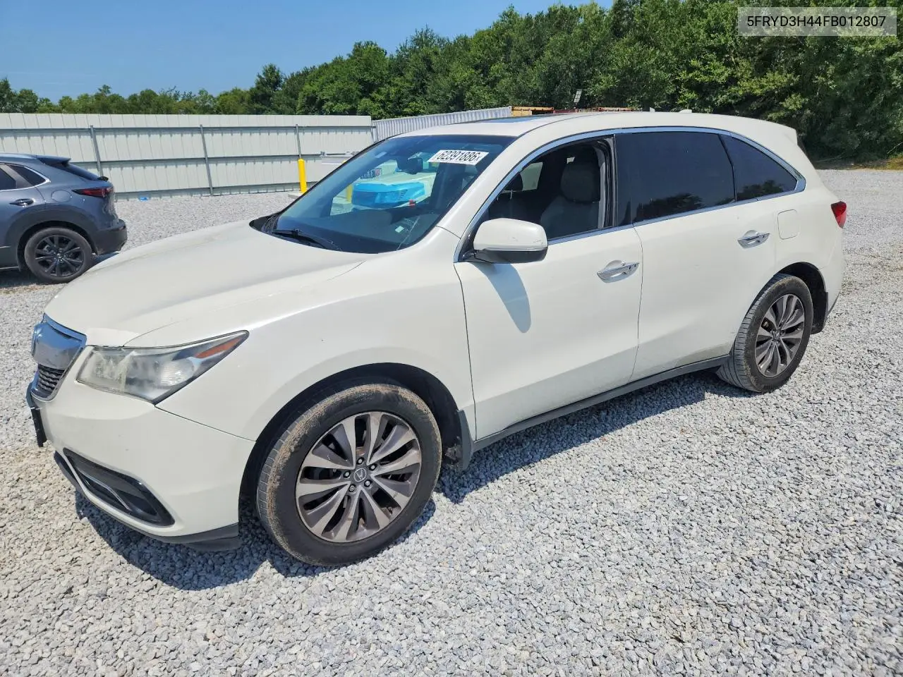 2015 Acura Mdx Technology VIN: 5FRYD3H44FB012807 Lot: 62391886