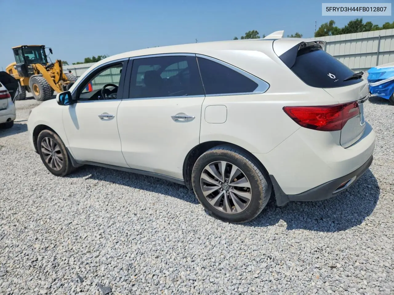 2015 Acura Mdx Technology VIN: 5FRYD3H44FB012807 Lot: 62391886